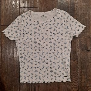 Hollister Blue Floral Shirt Size XS